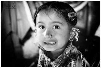 Portrait of a Rabri child in Bhuj