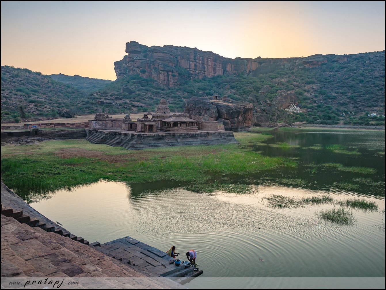 Locals near the Bhoothanatha temple