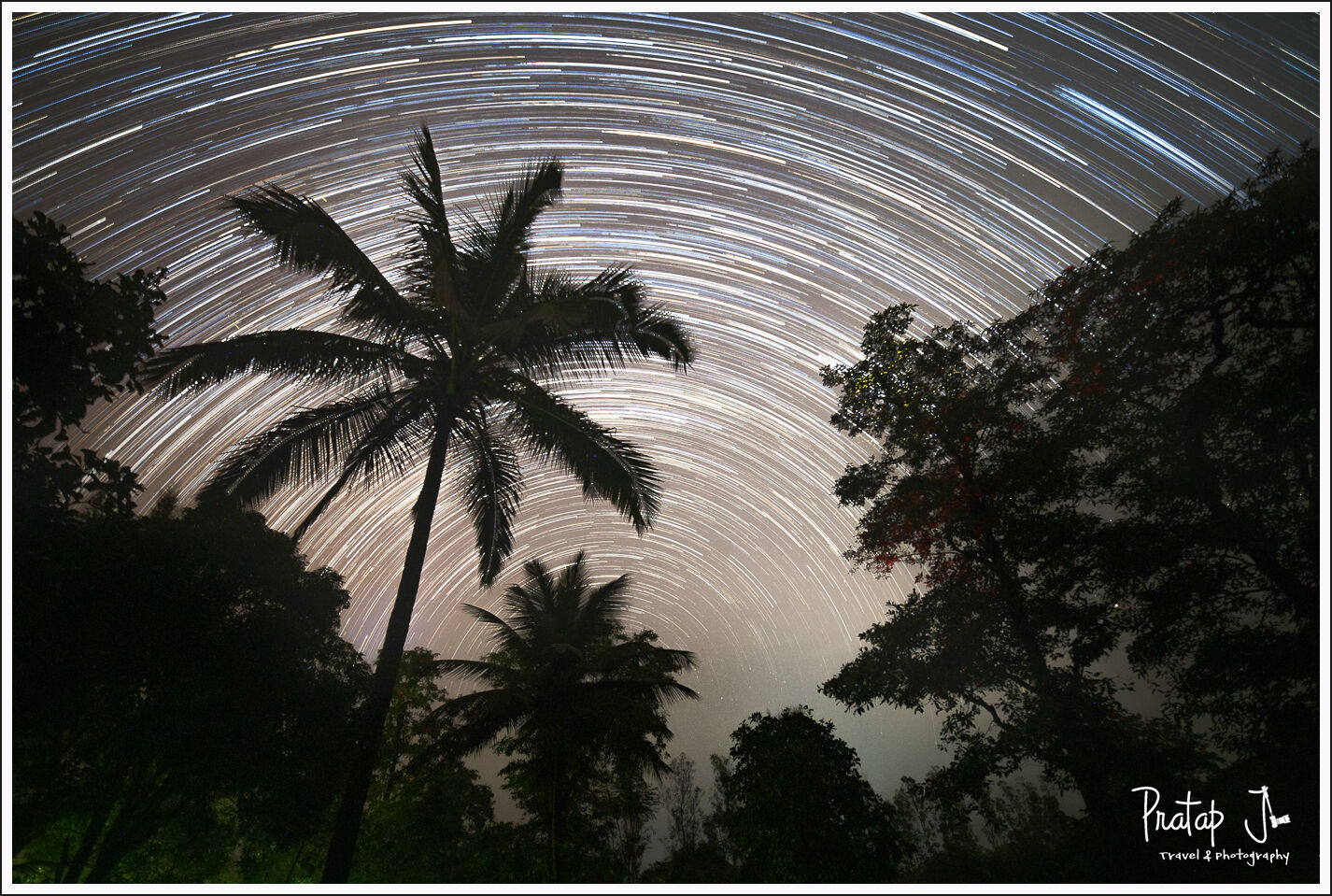 Star Trails in Uttara Kannada District