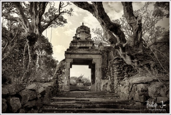 Steps to Yoga Narasimha Temple