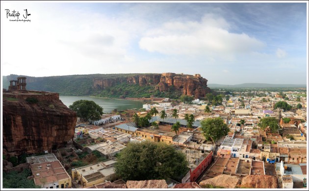 View of the Old City of Badami