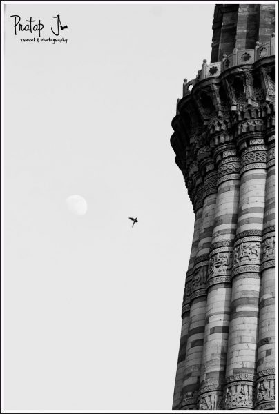Qutub Minar in Monochrome