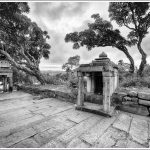 Climbing the Yoganarasimha Temple at Melkote
