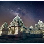 Milky Way over an ancient Hindu Hoysala Temple in Karnataka