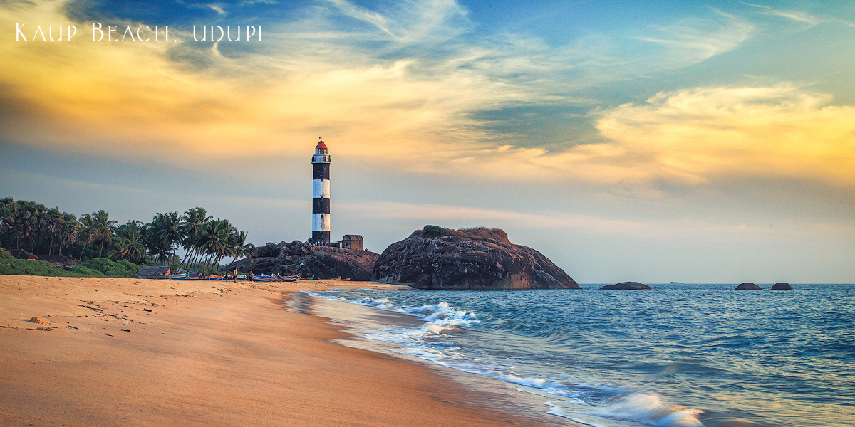 Lighthouse at Kaup Beach in Karnataka