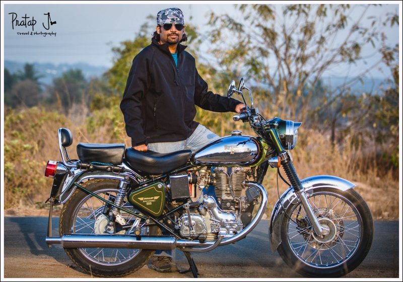 Biker with a restored Bullet Machismo