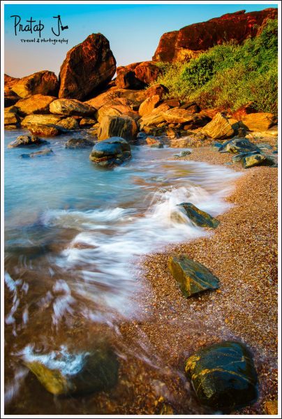 Gentle waves at Kumta Beach