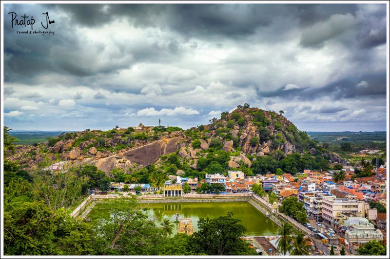 View of the Town of Shravanabelagola and Temple Tank